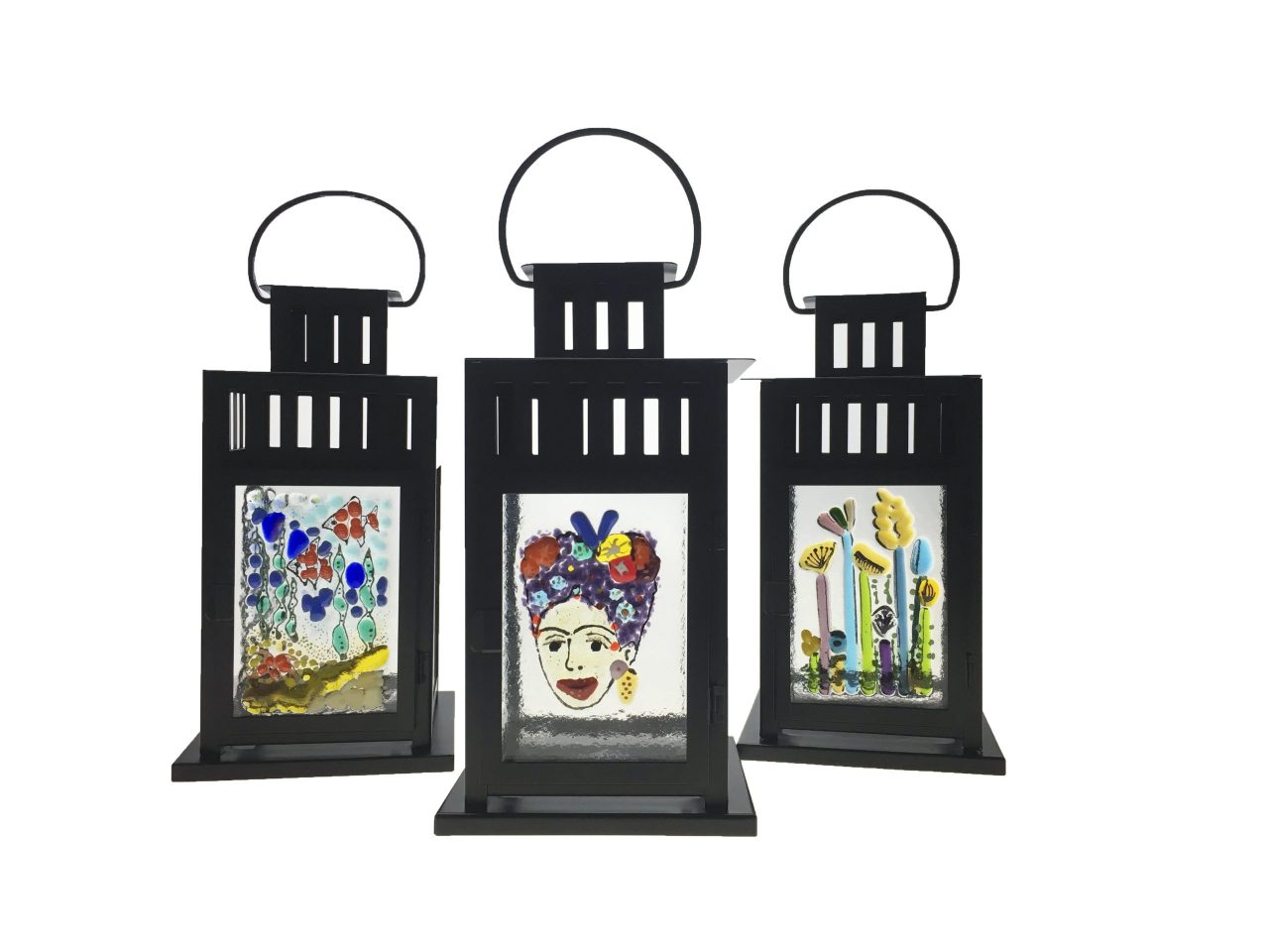 Fused Glass Lanterns