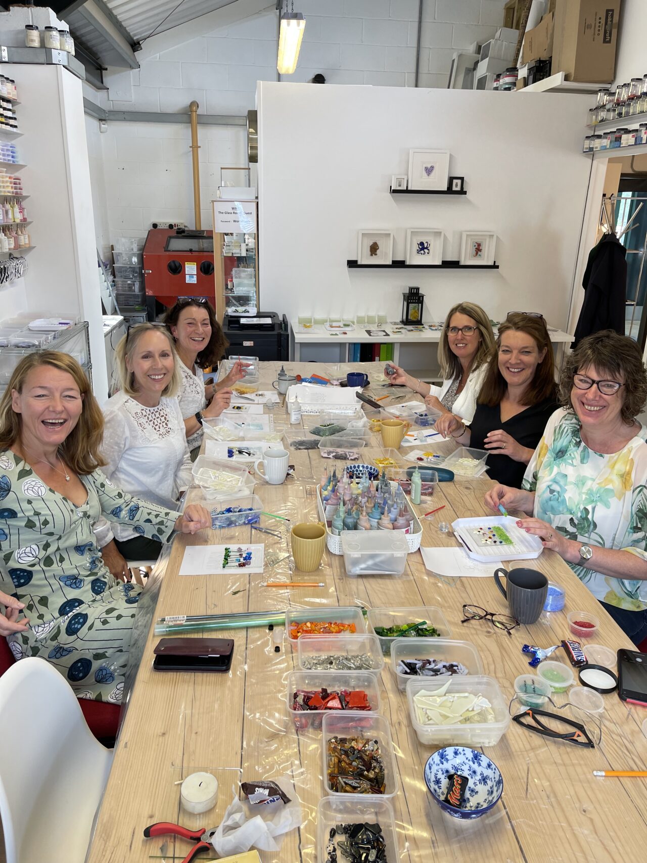Adult Fused Glass Workshop at Kinki Glass Ironbridge Shropshire